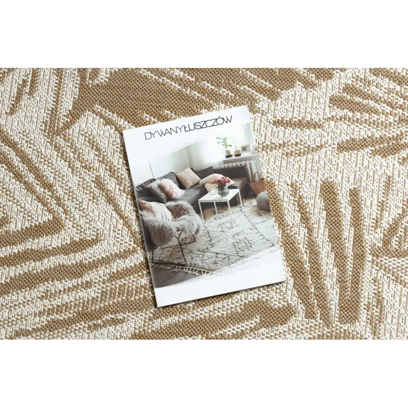 Tappeto in sisal beige, ideale per ambienti moderni e accoglienti