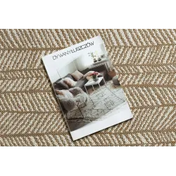 Tappeto in sisal beige, perfetto per il soggiorno o la camera da letto