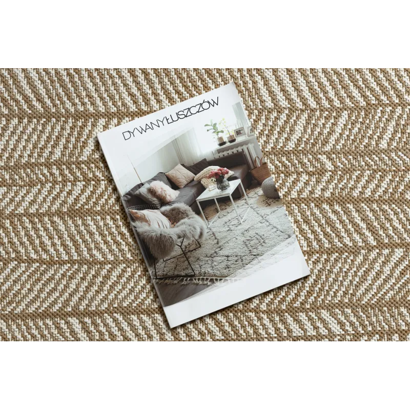 Tappeto in sisal beige, perfetto per il soggiorno o la camera da letto