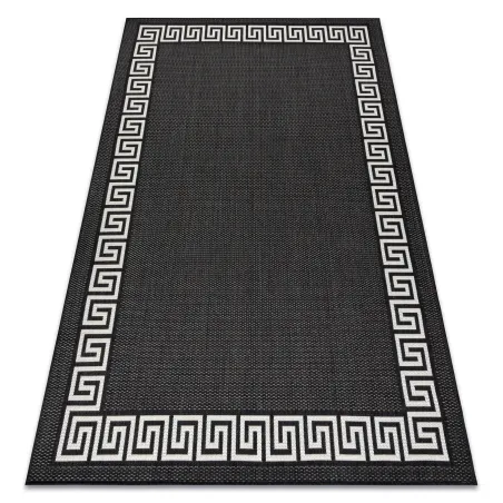Tappeto in nero e crema, ideale per arredamenti moderni