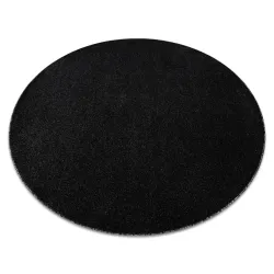 Tappeto ETON PLUS rotondo Melange antracite / argento