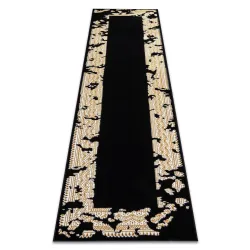 Tappeto, corridoio ALLURE 1965 Cornice - Strutturale, elegante, glamour nero / oro