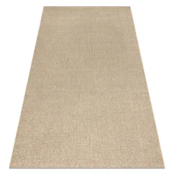 Tappeto rettangolare beige polipropilene