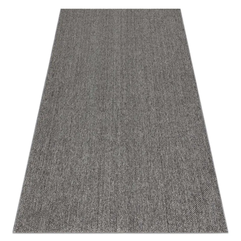 Tappeto grigio in polipropilene 80x150 cm per interni moderni