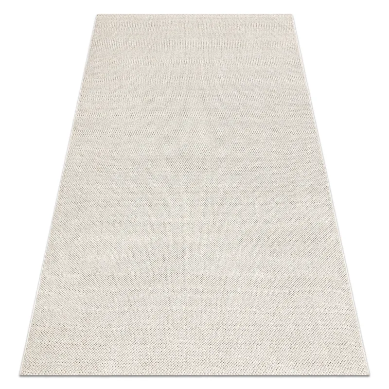 Tappeto poliestere colore crema 80x150 cm, design moderno, perfetto per il soggiorno