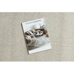 Tappeto Poliestere Colore Crema 80x150 cm – vista 2
