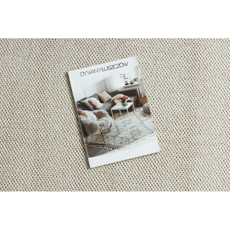 Tappeto Poliestere Colore Crema 80x150 cm – vista 2