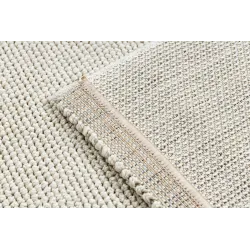 Tappeto Poliestere Colore Crema 80x150 cm – vista 3
