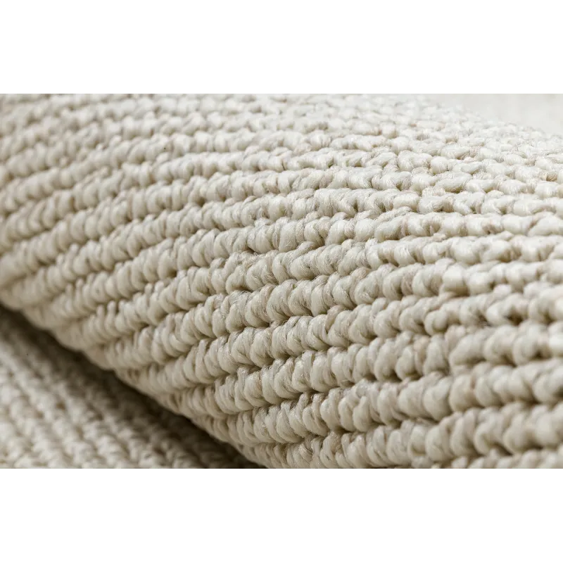 Tappeto Poliestere Colore Crema 80x150 cm – vista 5