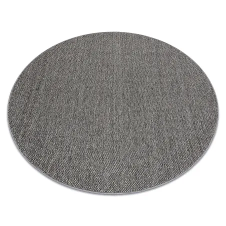 Tappeto rettangolare grigio in polipropilene, design moderno per ogni ambiente