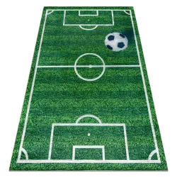 Tappeto lavabile BAMBINO 51760 Campo, calcio per bambini antiscivolo - verde
