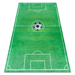 Tappeto lavabile BAMBINO 9731 Campo, calcio per bambini antiscivolo - verde