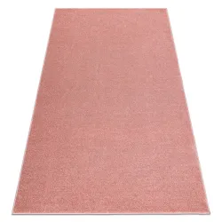 Tappeto ETON PLUS rosa cipria unicolore, monocromatico, liscio