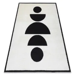 Tappeto moderno MODE 8598 geometrico crema / nero - PRODOTTO DI SECONDO GRADO