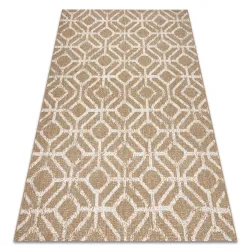 Tappeto in sisal geometrico RHOMBY beige naturale per soggiorno