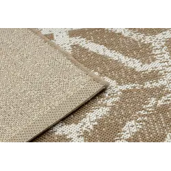 Tappeto in sisal con texture liscia beige naturale
