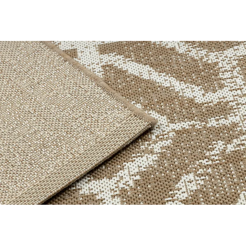 Tappeto in sisal con texture liscia beige naturale