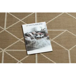 Tappeto in sisal beige geometrico, perfetto per arredare il soggiorno