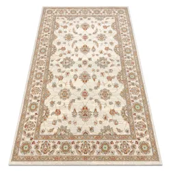 Tappeto SOHO 477.15.LA102 lana OSTA - Ornamento, cornice naturale beige