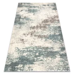 Tappeto ABBY 486.28.LA111 lana OSTA - Vintage, moderno beige / blu