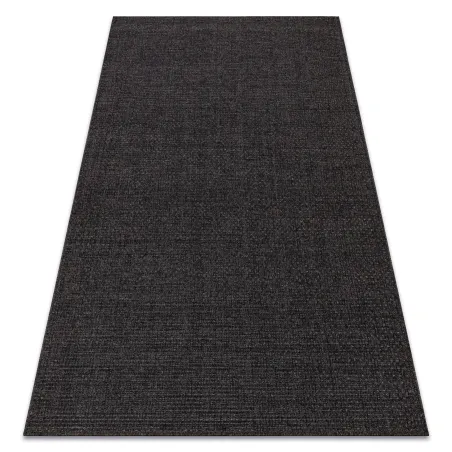 Tappeto TIMO 6272 in sisal nero, perfetto per esterni