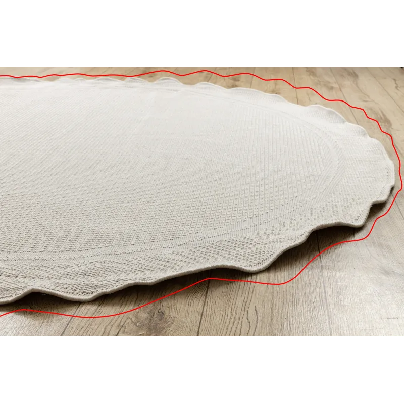 Tappeto in sisal TIMO 5979, rotondo, ideale per aree relax all'aperto