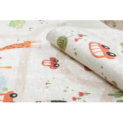 Tappeto beige BAMBINO 1165 Zoo, perfetto per la stanza dei bambini