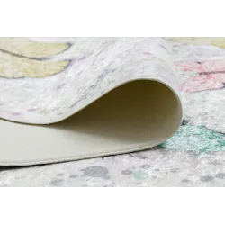 Tappeto BAMBINO 1610, materiale antiscivolo con design di farfalle