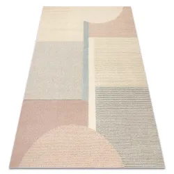 Tappeto FLUX 461.1.AE990 lana OSTA - Geometrico, strutturato, stile loft crema / beige