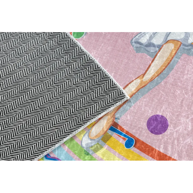 Tappeto BAMBINO 41870, rosa, perfetto per giocare e rilassarsi in camera dei bambini