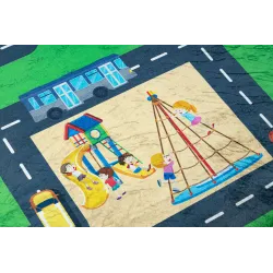 Tappeto BAMBINO 2660 pratico per la stanza dei bambini, facile da pulire