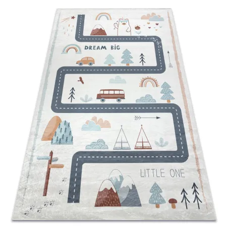 Tappeto BAMBINO 46980, antiscivolo, bianco e verde