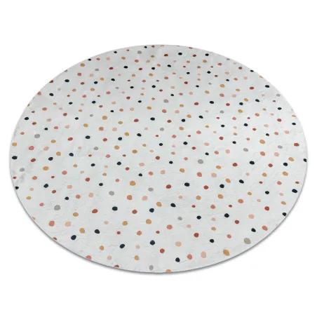 Tappeto BAMBINO 47890 a pois, antiscivolo, ideale per la stanza dei bambini