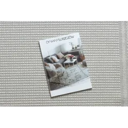 Tappeto bianco TIMO 5979 in sisal, accessorio elegante per esterni, prodotto di secondo grado