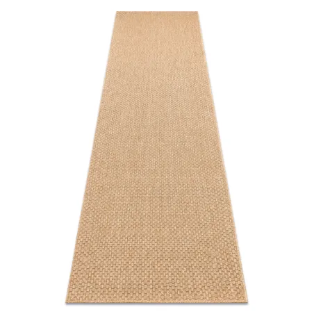 Tappeto TIMO 5979 in beige scuro, in tessuto di sisal, perfetto per esterni
