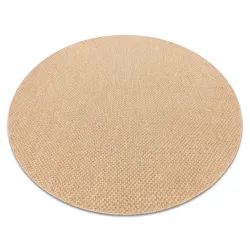 Tappeto TIMO 6272 cerchio SISAL all'aperto beige scuro - PRODOTTO DI SECONDO GRADO