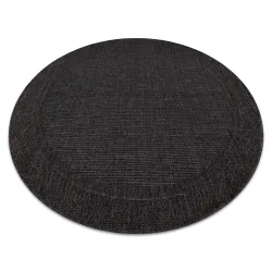Tappeto TIMO 5000 cerchio SISAL all'aperto nero - PRODOTTO DI SECONDO GRADO