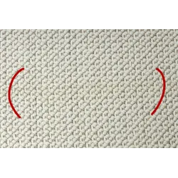 Tappeto NANO FH92A bianco, adatto per camere da letto e soggiorni moderni