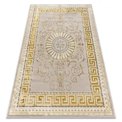 Tappeto BLISS Z160AZ147 beige scuro / oro - Bordo, greco esclusivo, strutturato - CLASSE 2