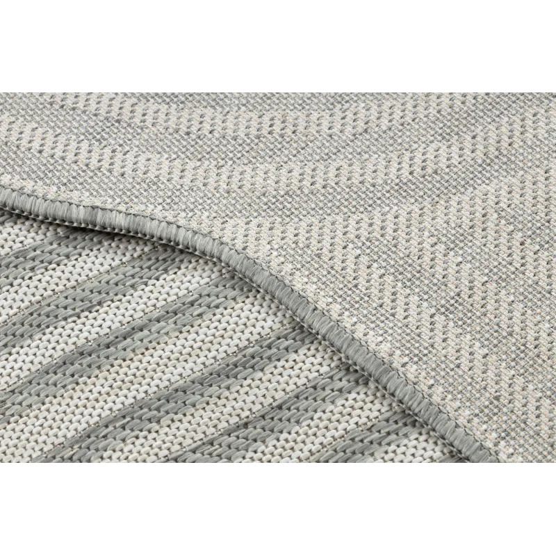 Dywan ORGANIC 2131 sizal Geometryczny ecru / szary - naturalny, nowoczesny nieregularny kształt