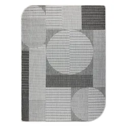 Tappeto ORGANIC 2769 Sisal Geometrico Crema / Grigio - naturale, moderno forma irregolare