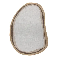 Tappeto ORGANIC 2125 Sisal Pietra Crema / Naturale - moderno forma irregolare