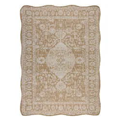 Tappeto ORGANIC 2762 Sisal Ornamento, cornice naturale / crema - forma irregolare moderna