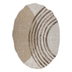 Tappeto ORGANIC 2767 Sisal Geometrico Crema / naturale - moderno forma irregolare