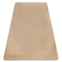 Tappeto BUNNY Macchiato Beige Scuro IMITAZIONE PELLICCIA CONIGLIO