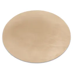 Tappeto BUNNY Rotondo Macchiato beige scuro IMITAZIONE PELLICCIA CONIGLIO