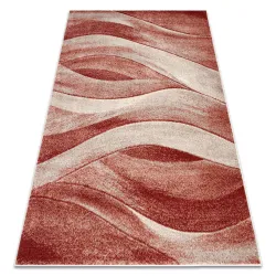 Tappeto FUSION 1617 beige / terracotta - Onde, moderno, astratto