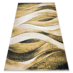 Tappeto FUSION 1617 giallo / crema - Onde, moderno, astratto