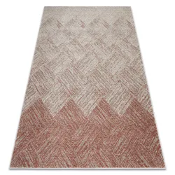 Tappeto FUSION 9775 crema / terracotta - Geometrico, moderno, astratto