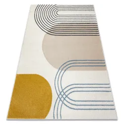 Tappeto FUSION 7157 bianco / oro - Geometrico, moderno, astratto